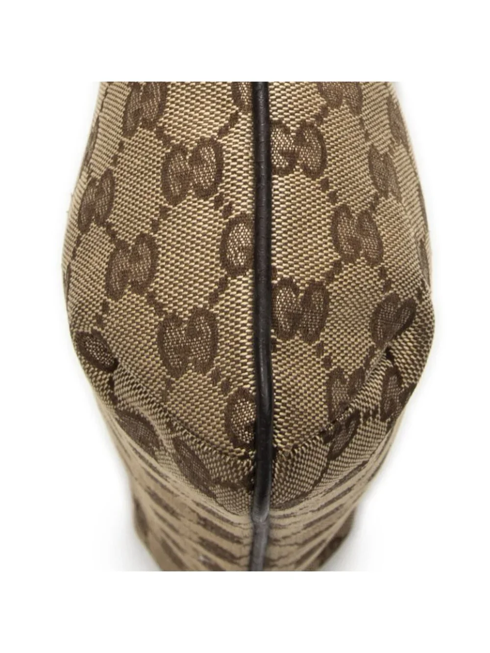 Gucci Mini Zip Crossbody Brown Beige GG Canvas